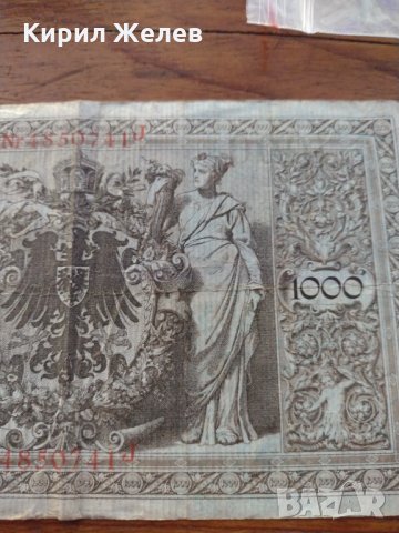 Райх банкнота - Германия - 1000 марки / 1910 година - 23699, снимка 8 - Нумизматика и бонистика - 33373422