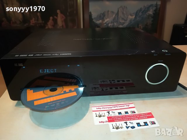 HARMAN/KARDON HS 350 USB/HDMI RECEIVER BLACK-ВНОС SWISS 1406222008, снимка 5 - Ресийвъри, усилватели, смесителни пултове - 37087522