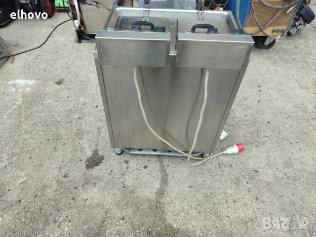 Професионален двоен фритюрник Nuova Elframo-трифазен, снимка 3 - Друго търговско оборудване - 50654233