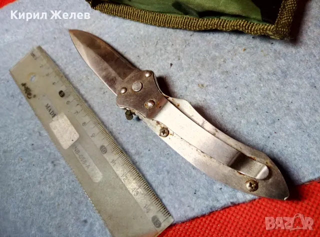 СГЪВАЕМ ДЖОБЕН НОЖ ЛОВДЖИЙСКА НОЖКА НОЖЧЕ НЕРЪЖДАЕМА СТОМАНА в КАЛЪФ 29202, снимка 14 - Ножове - 47708547