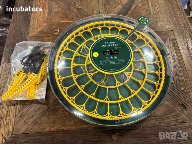 Инкубатор за 52 яйца. Електрически инкубатор регулируем термос, снимка 3 - За птици - 52776241