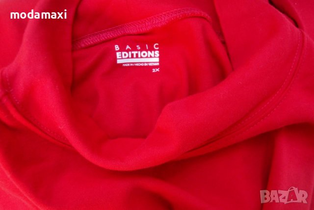 4XL Поло блуза Basic Editions , снимка 5 - Блузи с дълъг ръкав и пуловери - 44020761
