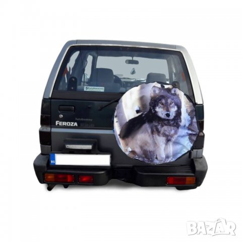 Kалъф за резервна гума с картинка ВЪЛК 15-16 цола, снимка 1