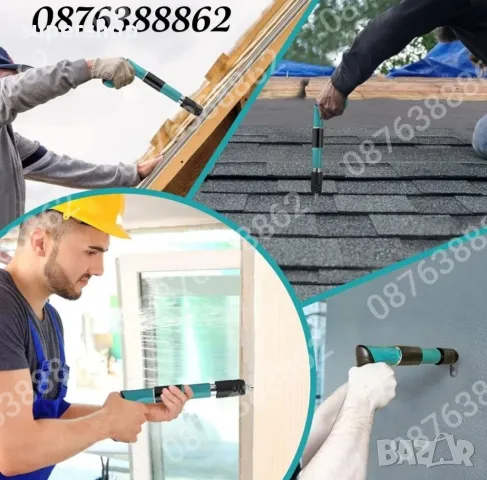 ПРОМО! Ръчен Пистолет за Пирони в куфар с 50 пирона и консумативи, снимка 9 - Куфари с инструменти - 48908414