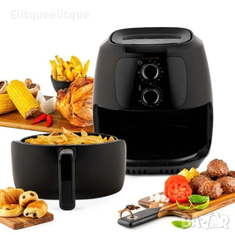 Фритюрник с горещ въздух MUHLER, 4L, 1500W, механичен, снимка 2 - Фритюрници - 52339299