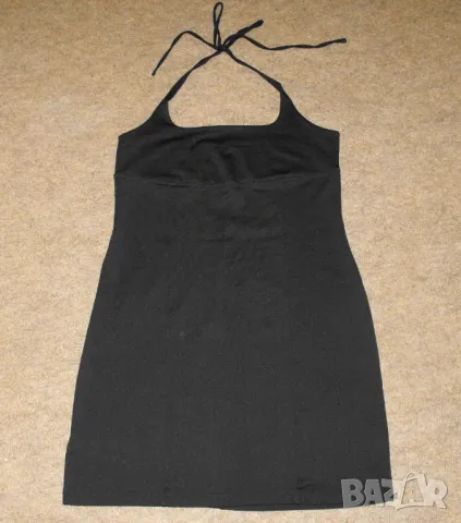 Къса черна рокля с еластичност, снимка 3 - Рокли - 49261631
