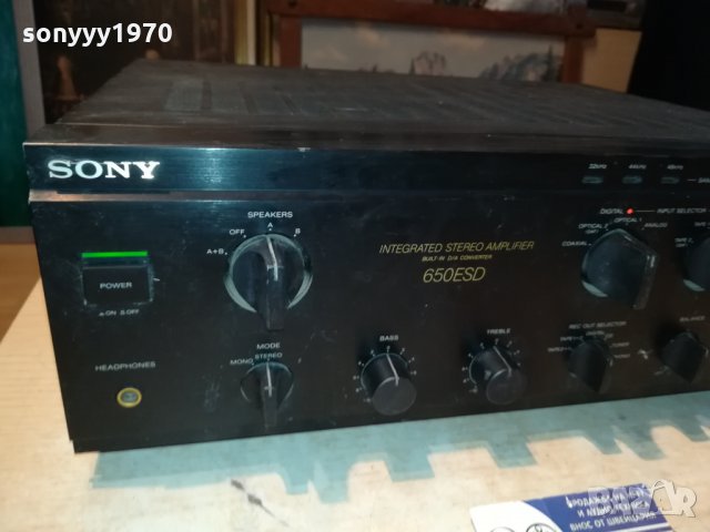 поръчан-SONY TA-F650ESD AMPLIFIER MADE IN JAPAN 0801221320, снимка 10 - Ресийвъри, усилватели, смесителни пултове - 35367472
