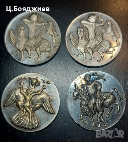 4 бр. медальона на Национален музей на България 