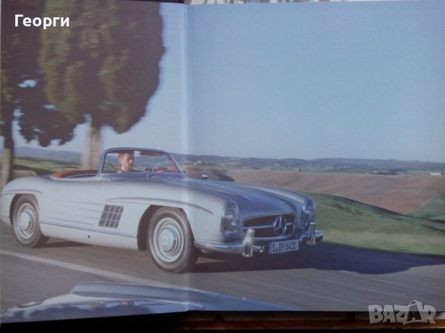 Книга за Mercedes-Benz SL немски език твърди корици автомобили история списания каталози, снимка 2 - Други - 36885834