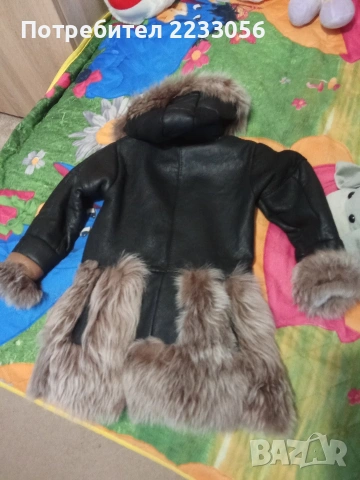 Детски кожух от естествена кожа , снимка 3 - Детски якета и елеци - 53082927