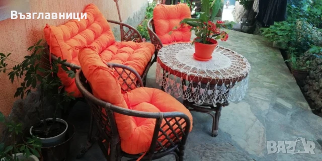 Комплект възглавници за ратанов комплект, снимка 10 - Градински мебели, декорация  - 50837123