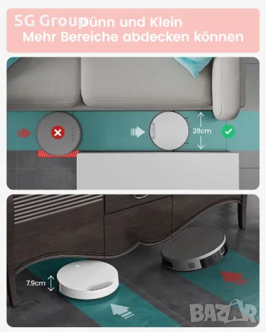 LEFANT N1 прахосмукачка робот, снимка 3 - Прахосмукачки - 49321132