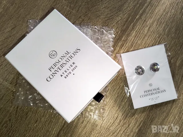Обеци Personal Conversations - Jasmine - сини + подарък, снимка 3 - Обеци - 50060221