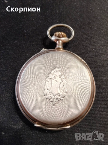 Швейцарски СРЕБЪРЕН джобен часовник 1901г. с позлата - 6 РУБИНА - ПРОМОЦИЯ, снимка 16 - Джобни - 48366603