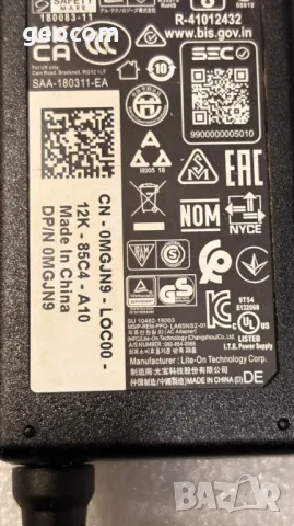 DELL PA-12 оригинално зарядно комплект (19.5V,3.34A,65W), снимка 6 - Кабели и адаптери - 48602257