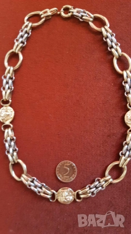 Златен синджир ланец колие, снимка 4 - Колиета, медальони, синджири - 52269283