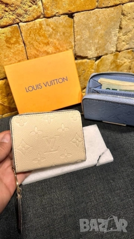портмонета от естествена кожа в кутия louis vuitton , снимка 9 - Портфейли, портмонета - 52023017