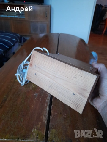 Стара дървена декорация,лампа, снимка 6 - Други ценни предмети - 53379896