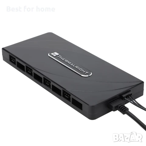 ARGB контролер за вентилатори поддържа едновременно  на 8 ARGB и 8 PWM вентилатора, снимка 5 - Други - 51053372