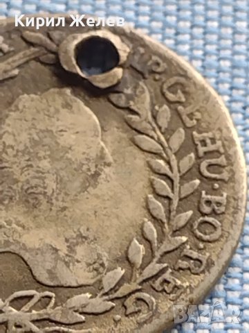 Сребърна монета 20 кройцера 1764г. Мария Терезия Кремниц Унгария 13690, снимка 3 - Нумизматика и бонистика - 42970821