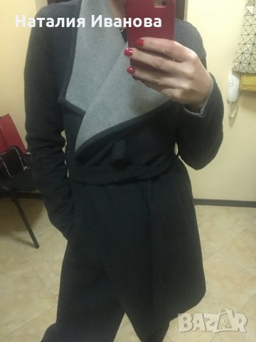 Палто от вълна - тип Прегърни ме, снимка 4 - Палта, манта - 28147592