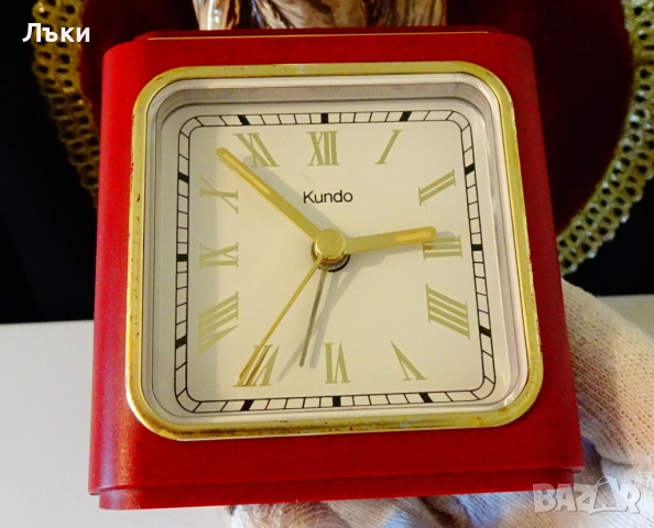 Немски настолен часовник,будилник Kundo. , снимка 9 - Антикварни и старинни предмети - 52336602