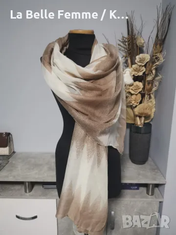 Дамски шалове от памук, снимка 16 - Шалове - 49492824