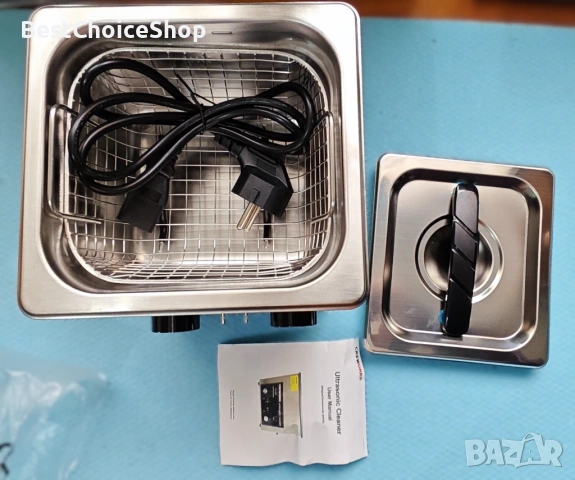 Ултразвуково Почистващо Устройство / Вана 2L Неръждаема Стомана 60W с Таймер, снимка 2 - Друга електроника - 53105199