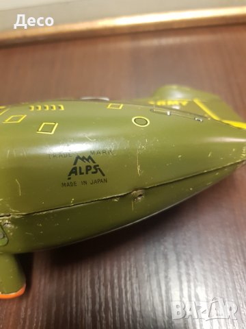 Стара тенекиена играчка ALPS-Japan Хеликоптер ., снимка 5 - Колекции - 43449560