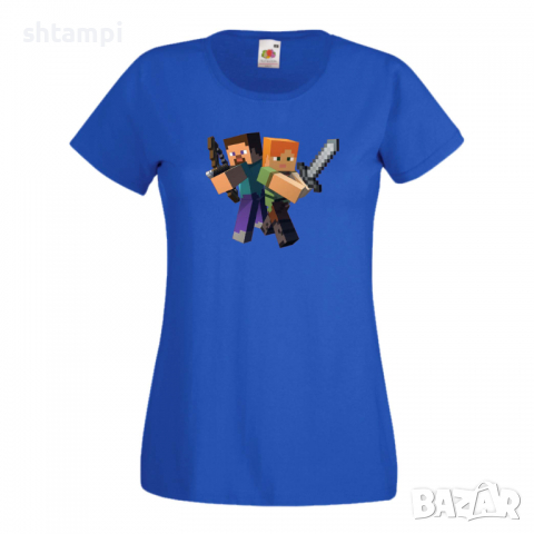 Дамска тениска Minecraft 6 Minecraft,Игра,Забавление,подарък,Изненада,Рожден Ден., снимка 6 - Тениски - 36520890