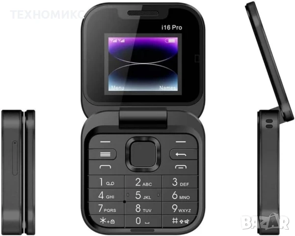 Сгъваем мобилен телефон i16 Pro – 2 SIM карти