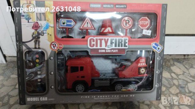 детска играчка пожарна, снимка 1 - Коли, камиони, мотори, писти - 44061751