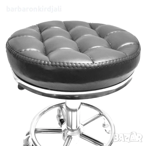 Професионална работна табуретка с регулиране на височината, снимка 2 - Фризьорски столове - 51326682