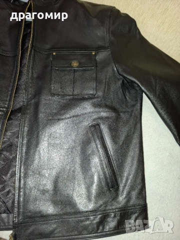 кожено яке от телешка напа, снимка 2 - Якета - 52368346