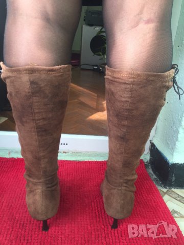 ботуши от кадифе Sahara, снимка 4 - Дамски ботуши - 26864963