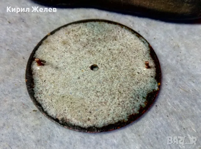 ПОРЦЕЛАНОВ ЦИФЕРБЛАТ с РИМСКИ ЦИФРИ от СТАР КОЛЕКЦИОНЕРСКИ ДЖОБЕН ЧАСОВНИК 49702, снимка 5 - Антикварни и старинни предмети - 48633589