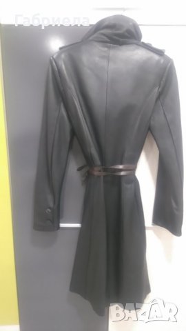 Естествена кожа, тренчкот, снимка 3 - Палта, манта - 26532599