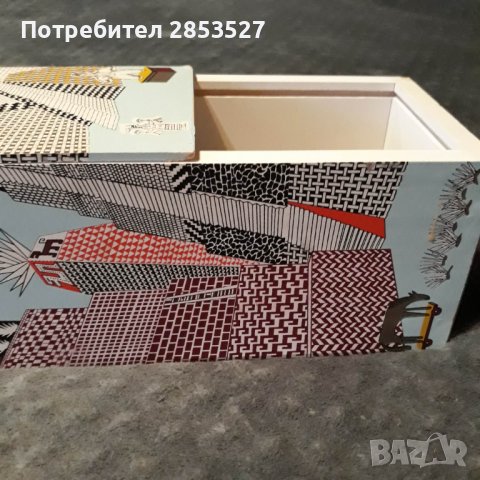 Дървена Кутия с подвижен капак, снимка 7 - Декорация за дома - 39420870