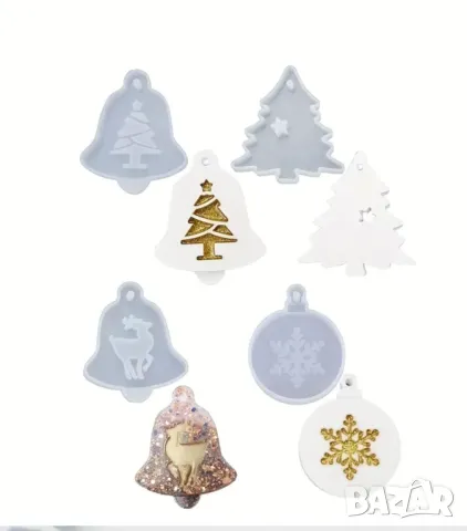 Комплект молдове 4 броя играчки за елха , снимка 3 - Форми - 50258184