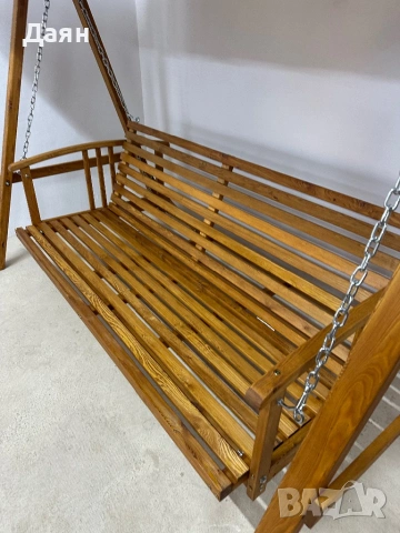 Люлееща се пейка 2в1, холивудска люлка Outsunny , снимка 13 - Градински мебели, декорация  - 53203434