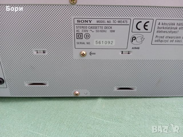 SONY TC-WE475  STEREO CASSETTE DECK  Дек, снимка 9 - Декове - 35118050