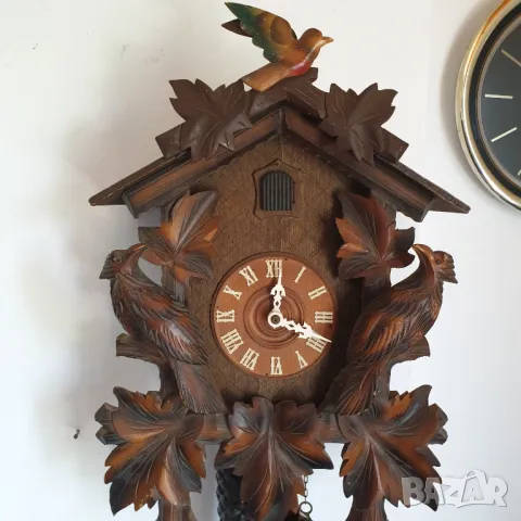 Стенен часовник с кукувица - Шварцвалд, снимка 6 - Антикварни и старинни предмети - 50241006