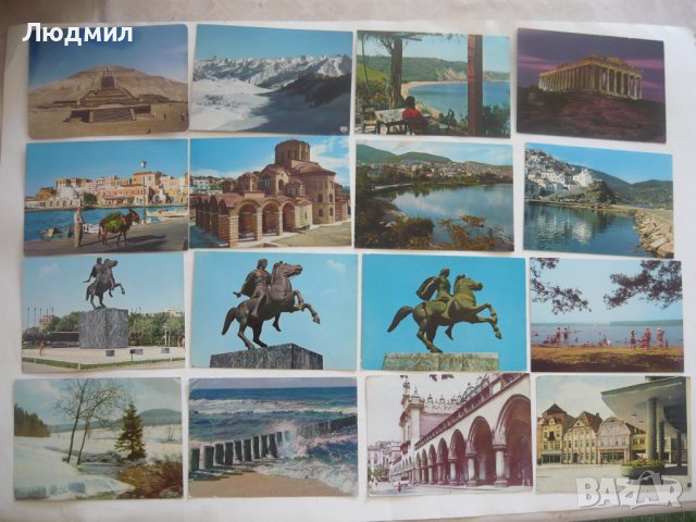Стари пощенски картички с изгледи от много страни, снимка 2 - Колекции - 19410255