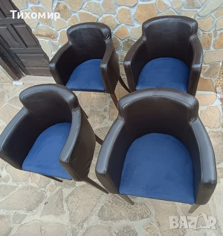 Кожени бар столове., снимка 2 - Столове - 50929108