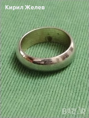 МОДЕРНА УНИСЕКС МЕТАЛНА ХАЛКА ПОСРЕБРЕНА ОТВЪТРЕ ПОЗЛАТЕНА 37401, снимка 3 - Пръстени - 40410737