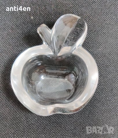 Стъклен пепелник ябълка "Apple", снимка 1 - Други - 37670563
