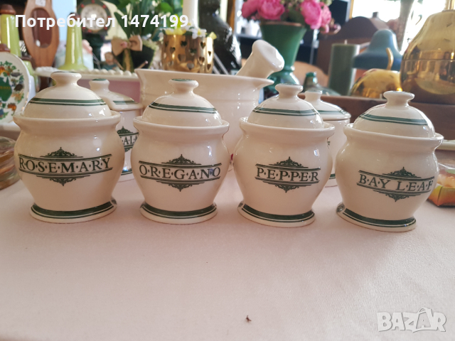 комплект за подправки Victorian pottery