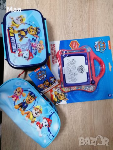 Детски несесер за принадлежности и кутия за обяд, снимка 1