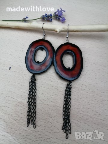 Ръчно изработени обеци, снимка 5 - Обеци - 43242957