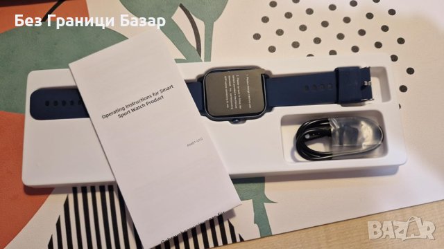 Нов 1,85-инчов екран Фитнес спортен смарт часовник Подарък, снимка 2 - Смарт гривни - 43209136